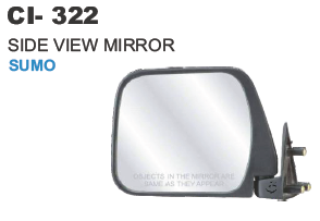 Side View Mirror Tata Sumo - Durable Plastic, Left/Right Fit | 4 Wheeler Compatibility, Warranty Included