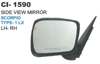 साइड व्यू मिरर स्कॉर्पियो टाइप-1 Lx L/R वाहन का प्रकार: 4 व्हीलर