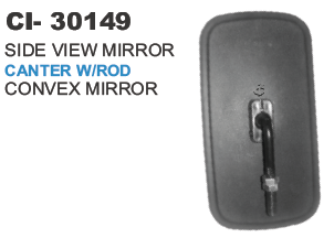 Side View Mirror Canter w/Rod - 4 Wheeler Compatibility, Durable Design, Warranty Included