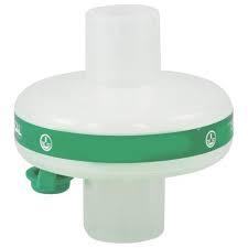 Hme & Bv Filter - Fiber Filter Material, 45 Ml Compressible Volume, Green & White Color Code | Application: Hospital, Icu, Ot, Humidification: 31.4 Mg/l Air