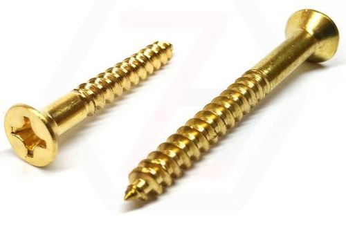 Chipboard Wood Screws - Carbon Steel, Available in All Sizes, Yellow Zinc Plated Finish | Versatile Fastening Solution for Industrial Use