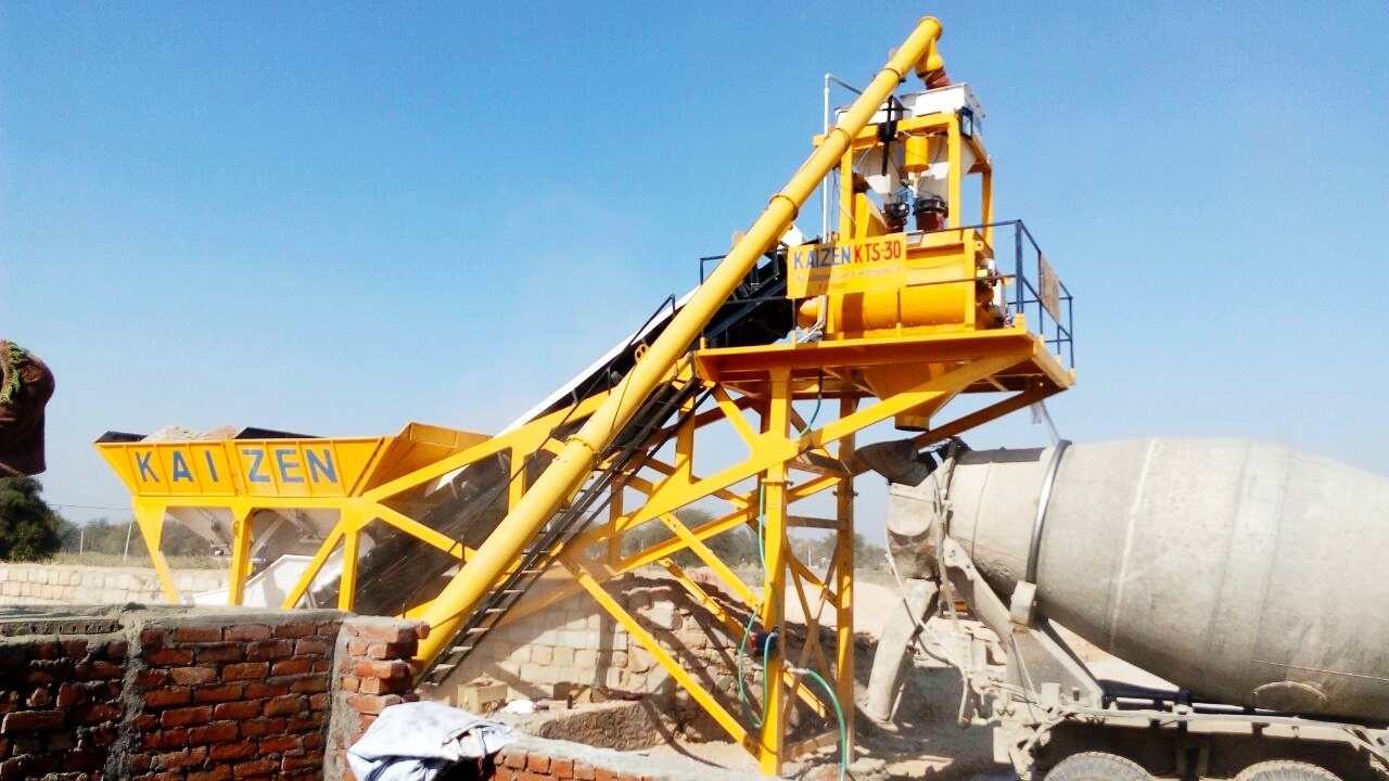 Customized Twin Shaft Concrete Batching Plant