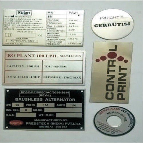 Anodized Aluminium Label - Custom Shape | UV Resistant, Abrasion Proof, High Temperature Endurance, Chemical Resistant, Clear Visibility