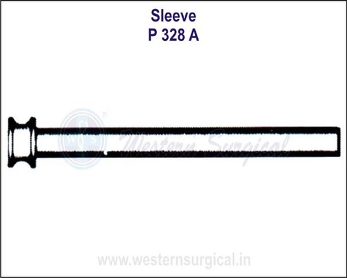 Sleeve - Stainless Steel, Portable Design, Metallic Finish | Durable, Lightweight, Manual Operation, Aids in Surgical Procedures