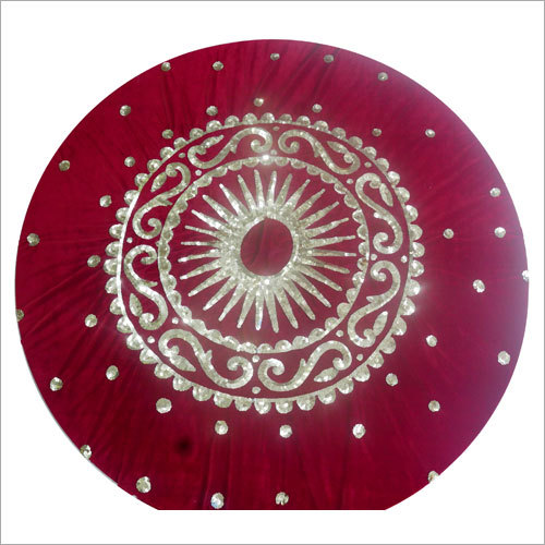 Wedding Round Cushion Cover - No Filling, Customized Sizes | Multicolor Design for Decorative Use in Gardens and Hotels