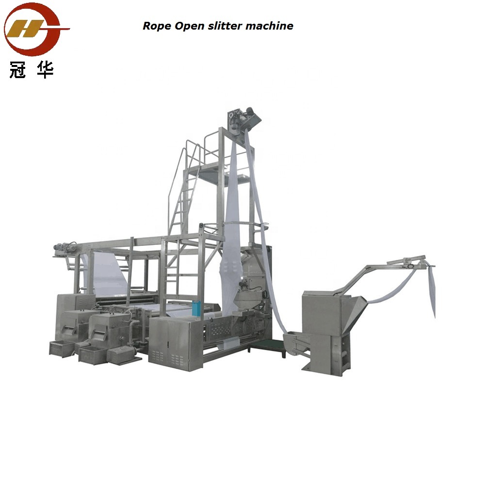 Gh Serious Automatic Rope Open And Slitting Machine - Stainless Steel, 12 Ton/day Capacity, 18kw Power, Grey Color | Automated Pre-squeezing, Detwisting, Slitting, Padding And Washing In One Continuous Process