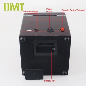 Vt-ww1205 Luxury Sandal Wood Suede Leather Lining 1+0 Automatic Watch Winder For Single Watch