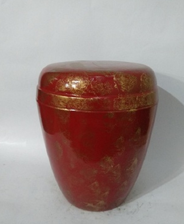Enamel Iron White Adult Cremation Urn