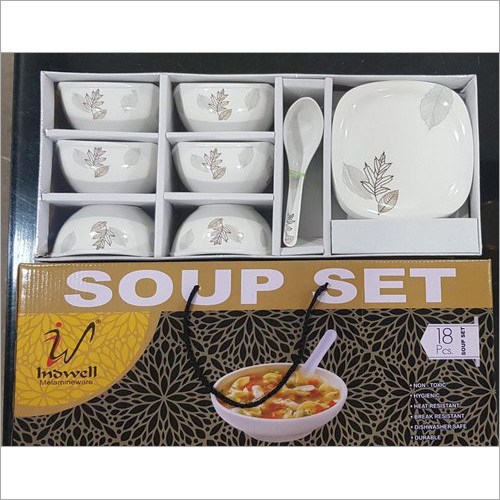 प्रिंटेड मिनी राउंड मेलामाइन डिनर सेट