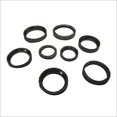 Expanded Graphite Metallic Rings - Round Shape, Black Color, Graphite Material | High Strength, Abrasion Resistant, Dimensionally Accurate, Flawless Finish