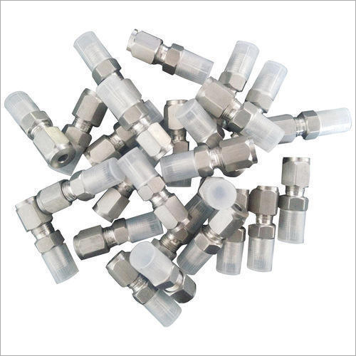 Double Ferrule Pipe Fitting - Stainless Steel, Customized Size, Silver | Male Connection, Long Service Life, Industrial And Commercial Application