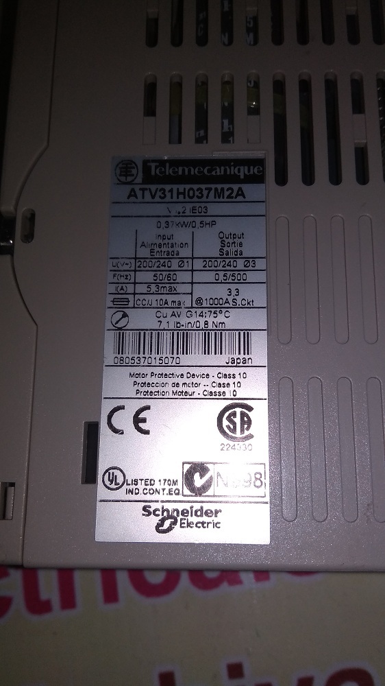 Schneider Ac Drive Atv31h037m2a