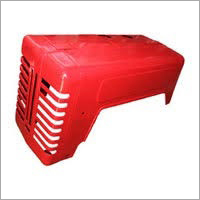 Tractor Bonnet - Frp Material, Customizable Dimensions, Glossy Red Finish | Cost Effective, Durable, Easy Installation, Uv Resistant, Weatherproof, Perfect Fit