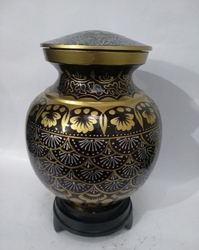 Multi-color Hand Painted Cloisonne Urn