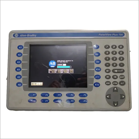 ALLEN BRADLEY HMI Panelview Plus 700 - 24VDC Electric Power | Used, Compact Display with Soft Push Buttons for Efficient Machine Operation