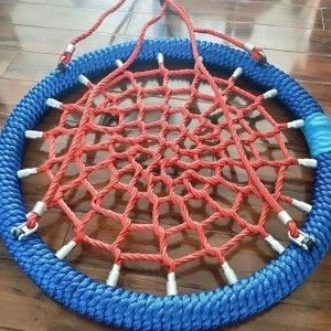 En1176 Certified Round Bird Net Swing Seat Set Children Used