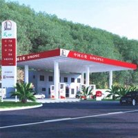 गैस स्टेशन की स्पेस ट्रस संरचना