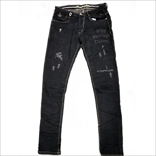 Mens Denim Jeans - Denim, All Sizes Available, Black | Breathable, Washable, No Fade, Regular Fit, Suitable for Summer and Winter