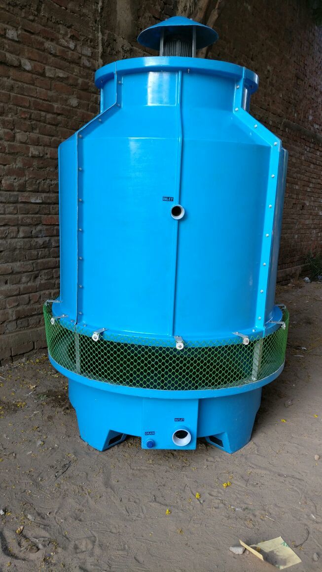 Blue Cooling Tower