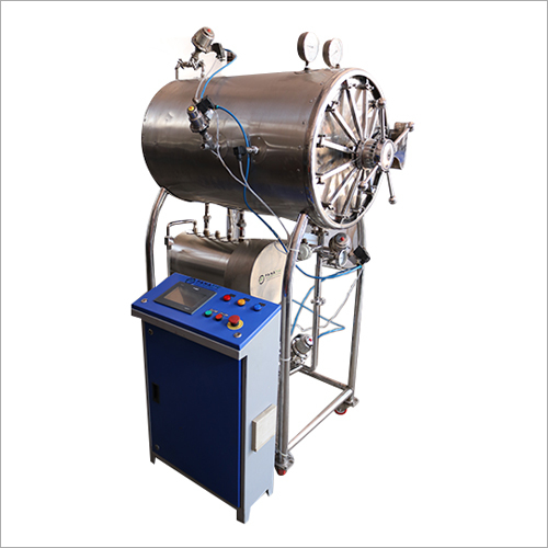 Horizontal Steam Sterilizer - Stainless Steel, 1000 x 1000 x 1500 mm , 100 Liters Capacity at 1.5 Bar Pressure, 121°C Temperature and 3 kW Power