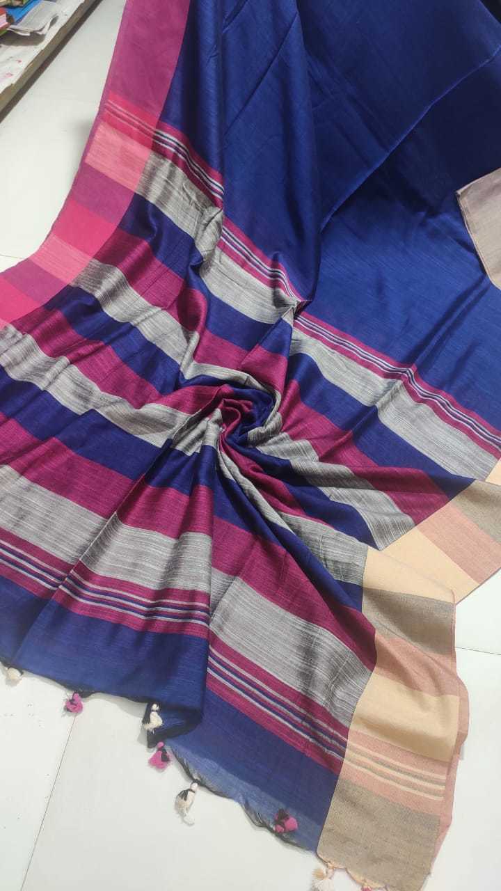 Green. Viscos Handloom Saree.