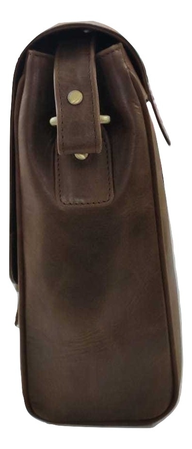 Brown Genuine Leather Travel Bag