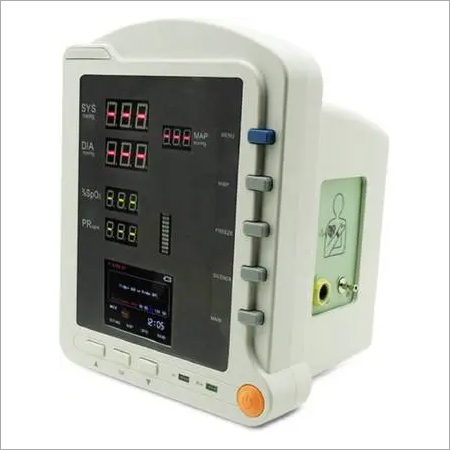Cms5100 Patient Monitor - Plastic, 10x20x30 Cm, White | Accurate Nibp, Spo2 & Pulse Rate Measurement, Compact Design, Rechargeable Battery, User-friendly Interface, Built-in Data Storage