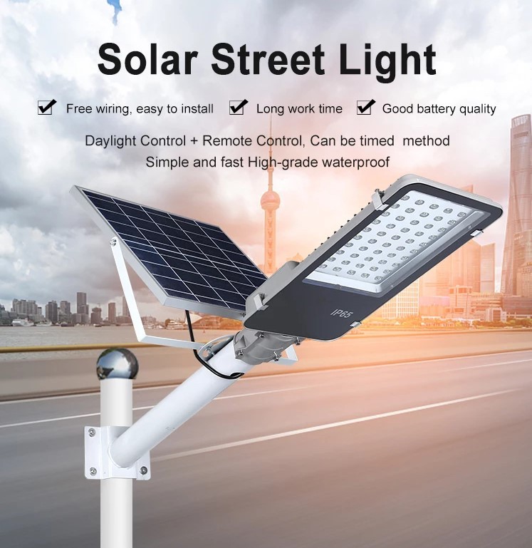 Mild Steel & Aluminium Die-casting 9~40 Watts Dusk To Dawn Solar Street Lights For Remote Location