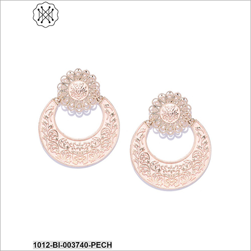 Ladies Party Wear Artificial Earring - Metal And Stone Design | Perfect For Anniversary, Engagement, Gifts, Or Parties, Trendy And Stylish