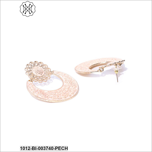 Ladies Party Wear Artificial Earring - Metal And Stone Design | Perfect For Anniversary, Engagement, Gifts, Or Parties, Trendy And Stylish