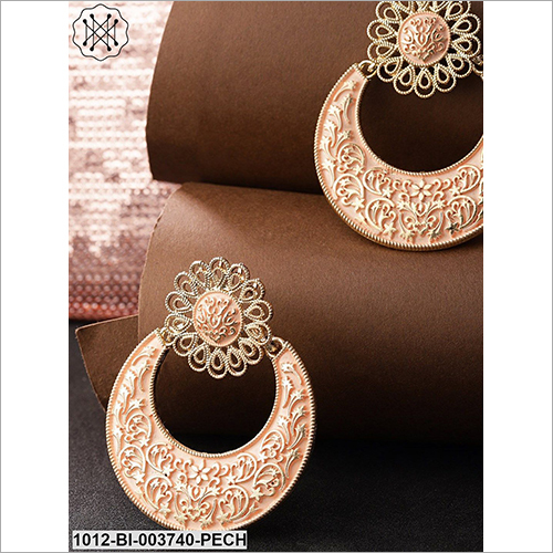 Ladies Party Wear Artificial Earring - Metal And Stone Design | Perfect For Anniversary, Engagement, Gifts, Or Parties, Trendy And Stylish