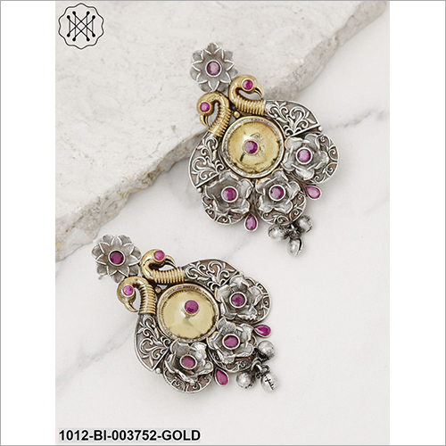 Ladies Designer Silver Earring - Metal & Stones | Jewelry For Women, Perfect For Anniversary, Engagement & Thoughtful Gifts