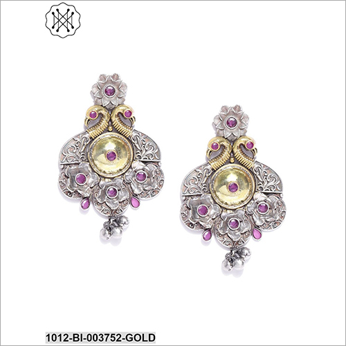 Ladies Designer Silver Earring - Metal & Stones | Jewelry For Women, Perfect For Anniversary, Engagement & Thoughtful Gifts