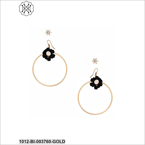 Ladies Round Earring - New Metal Design , Elegant For Anniversary, Engagement, Or Gift Occasions