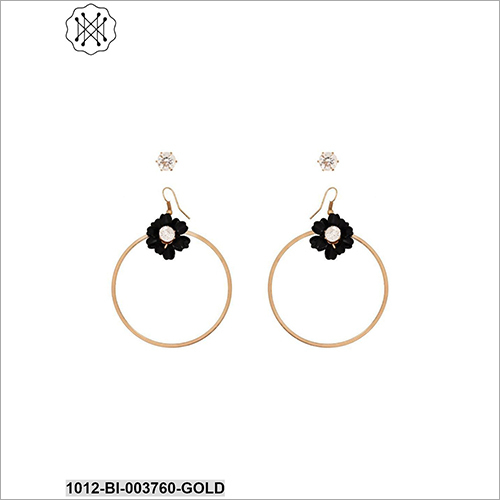 Ladies Round Earring - New Metal Design , Elegant For Anniversary, Engagement, Or Gift Occasions
