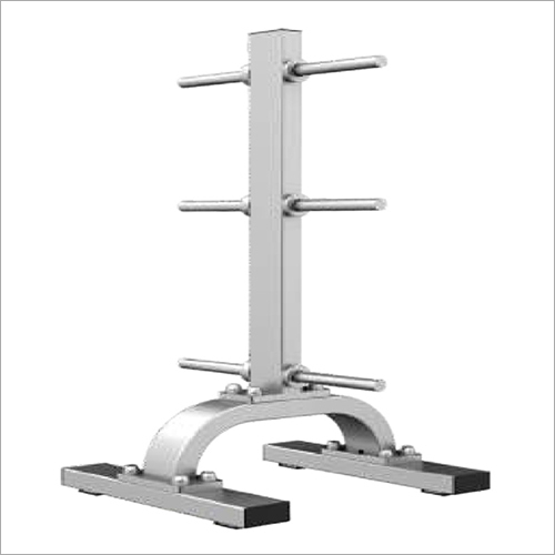Gym Vertical Plate Stand - Commercial Grade Equipment | Manual Operation, 1-Year Warranty, Space-Saving Design