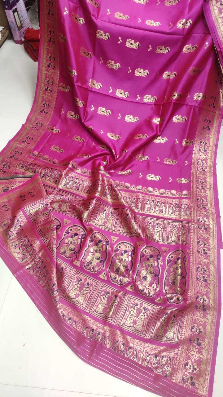 Woven Silk Baluchuri Saree (Not Pure)