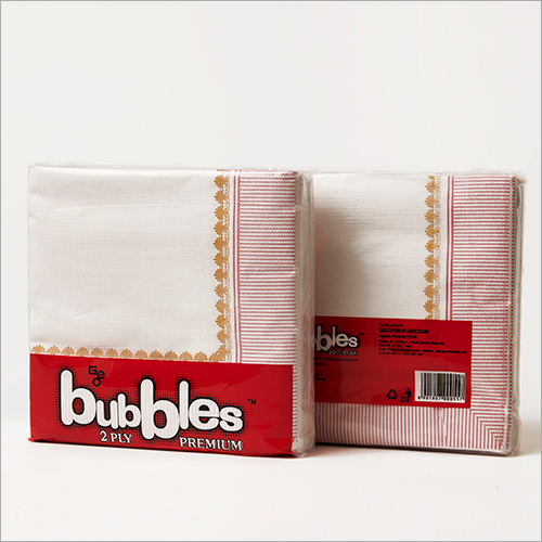 Tissue Paper - 2 Ply White, 33x33 cm | Ideal for Tabletop Cleaning, Spills, and Parties, 160 pcs Boxed Packaging
