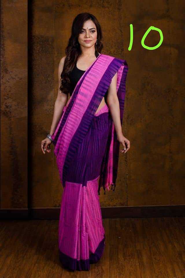 White. Tiedie Saree