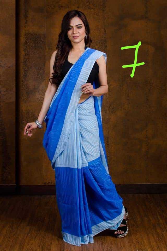 White. Tiedie Saree