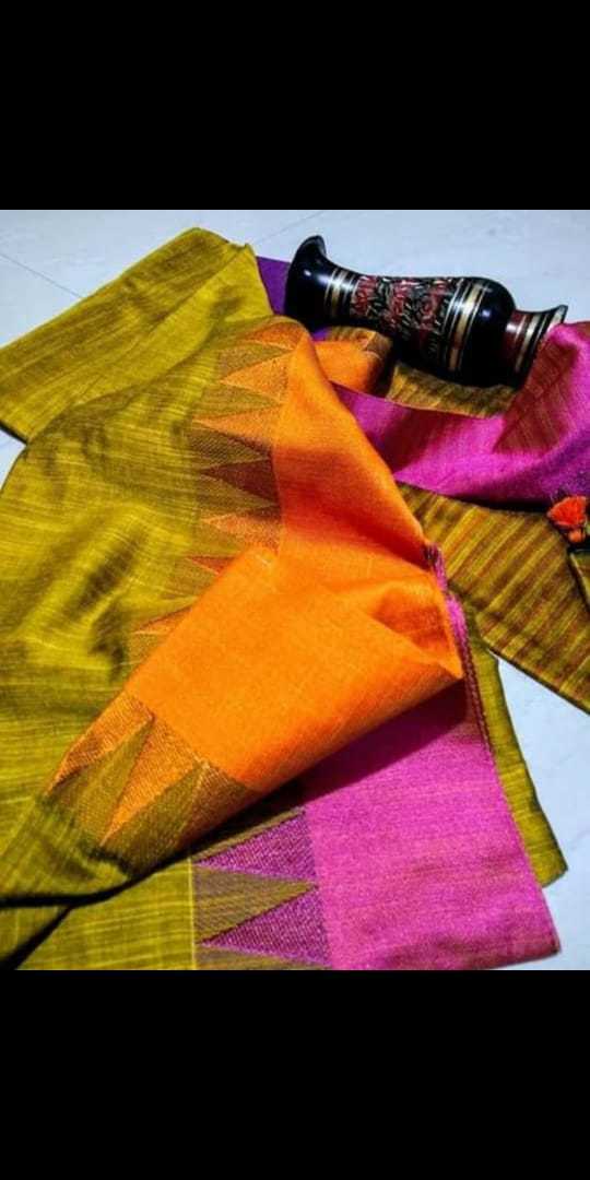 Woven Viscos Temple Saree