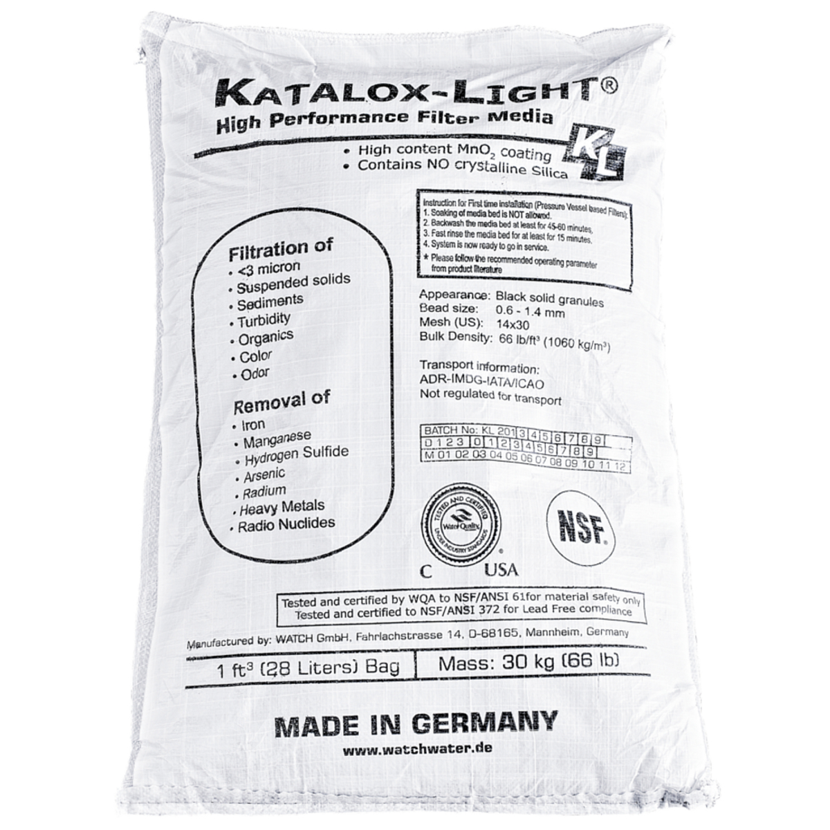 Katalox Light Filter Media Application: Recycling Water Treatment