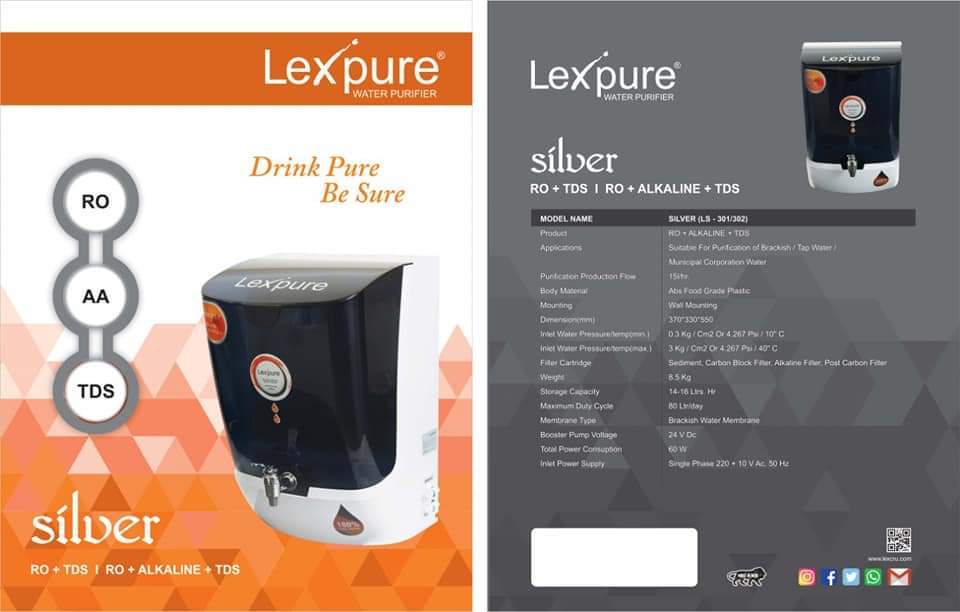 Lexpure Silver Alkaline Ro Installation Type: Wall Mounted