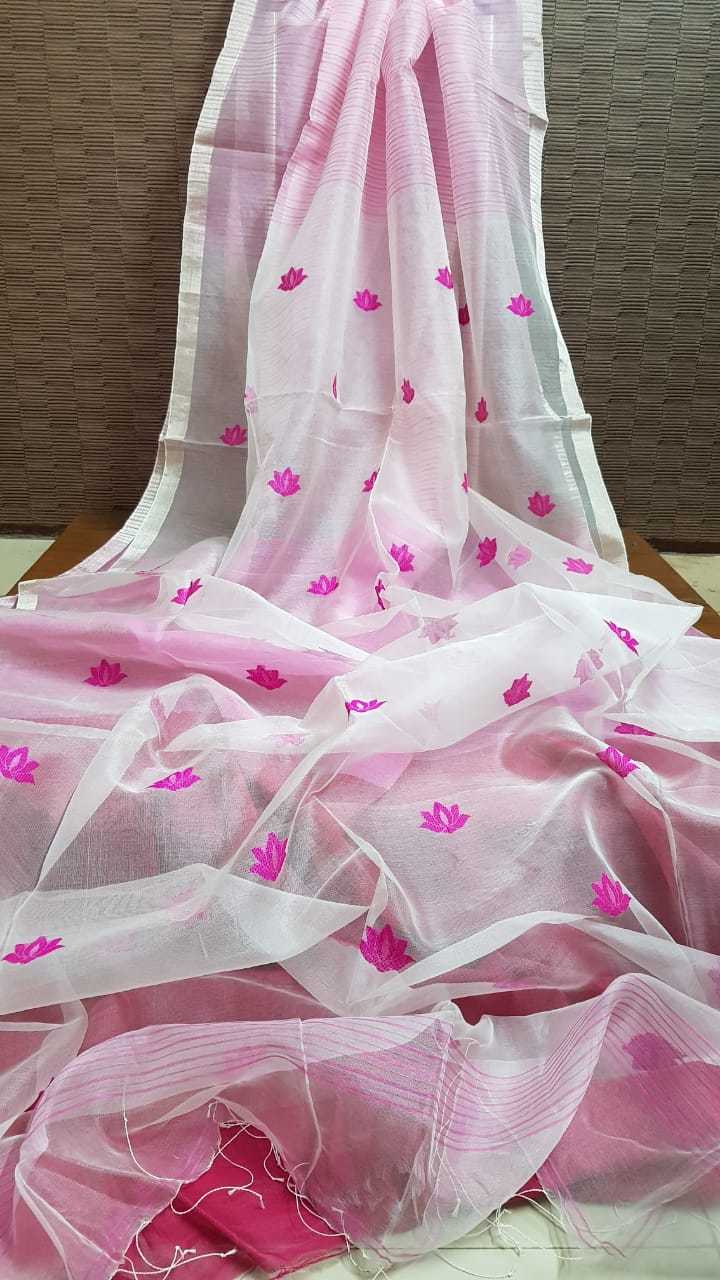 Woven Matka Muslin Jamdani Saree
