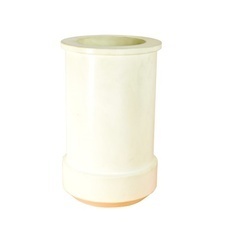 Plastic Cylindrical Mould - Color: White