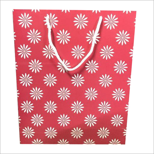Printed Duplex Paper Shopping Bag - Custom Sizes, Various Colors | Recyclable, Flexiloop Handle, Unique Printed Designs