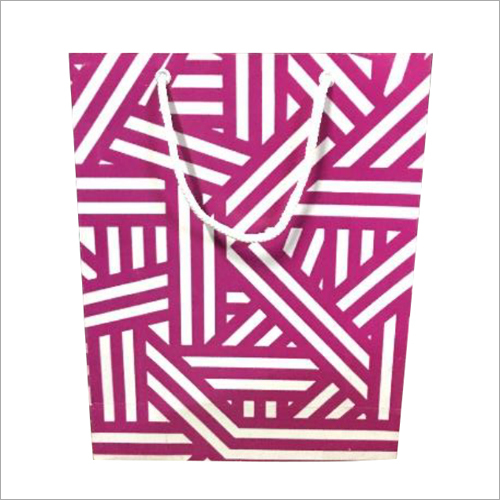 Designer Print Duplex Paper Bag - Custom Size, Available In Different Colors | Recyclable, Printed Designs, Flexiloop Handles