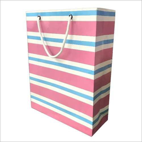 Duplex Paper Shopping Bag - Customized Sizes, Vibrant Colors - Recyclable, Printed Designs With Flexiloop Handles