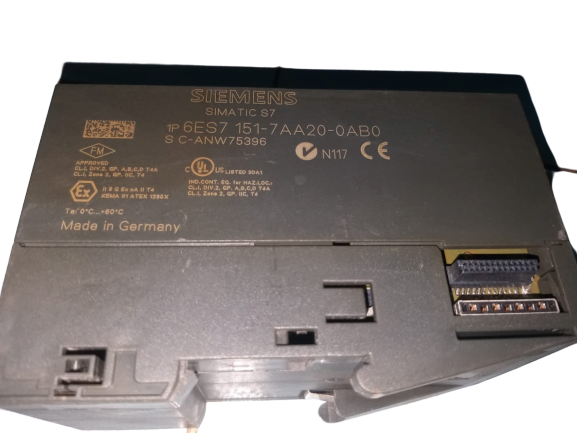Siemens 6es7 151-7aa20-0ab0 - Pvc Material, Black Surface Color | Used, 100% Good Condition