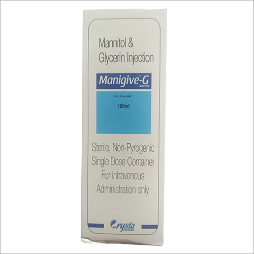 लिक्विड मैनिटोल और ग्लिसरीन इंजेक्शन